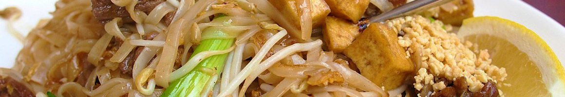 Eating Thai at Thai Arroy restaurant in Virginia Beach, VA.
